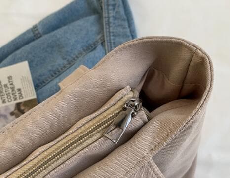 帆布バッグ 女性用配色帆布ショルダートートバッグ
